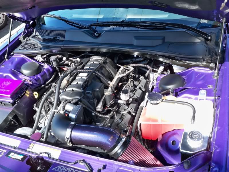 LMI intake installed...purple carbon fiber??? Dodge Challenger Forum